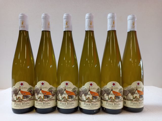 Null 6 botellas de Alsace Pinot Blanc. 2019. Domaine Muler. Propietario de la co&hellip;