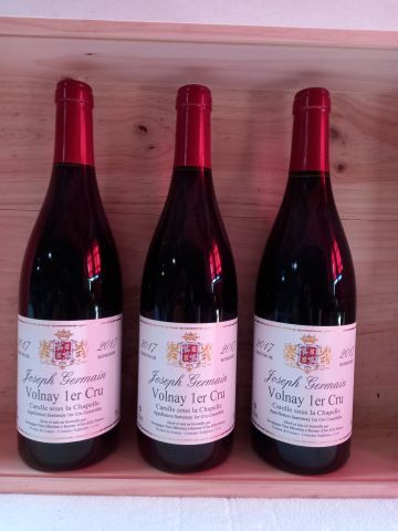 Null 3瓶沃尔奈一级葡萄园。礼拜堂下的卡雷尔（Carelle sous la Chapelle）。红色。约瑟夫-杰曼勃艮第的好酒。2017