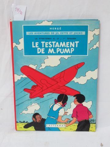 Null HERGE "Les Aventures de Jozette et Jocko : Le testament de M. Pump" Casterm&hellip;