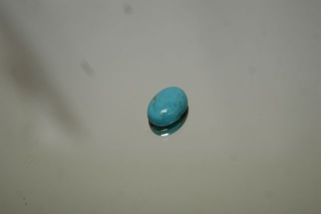 Null Turquoise, cabochon. 4,48 carats. With its certificate.
