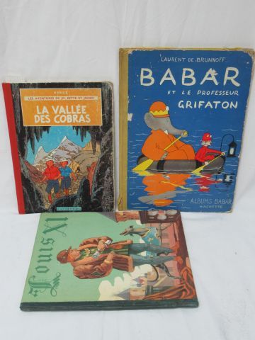 Null Conjunto de 3 libros:

- Laurent de Brunhoff "Babar et le professeur Griffa&hellip;