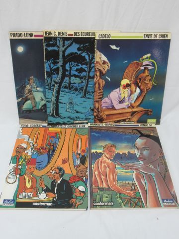 Null Set of 5 softcover albums, Casterman. Circa 1980.