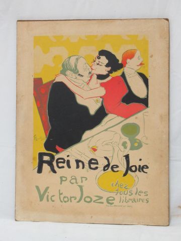 Null D'après Toulouse-Lautrec, reproduction d'une affiche pour "la Reine de Joie&hellip;