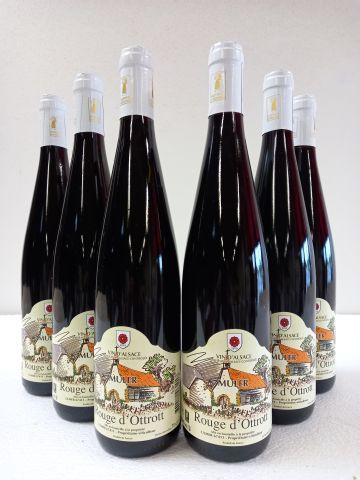 Null 6 bottles of Alsace Rouge d'Ottrot. 2019. Harvesting owner. M.Muler
