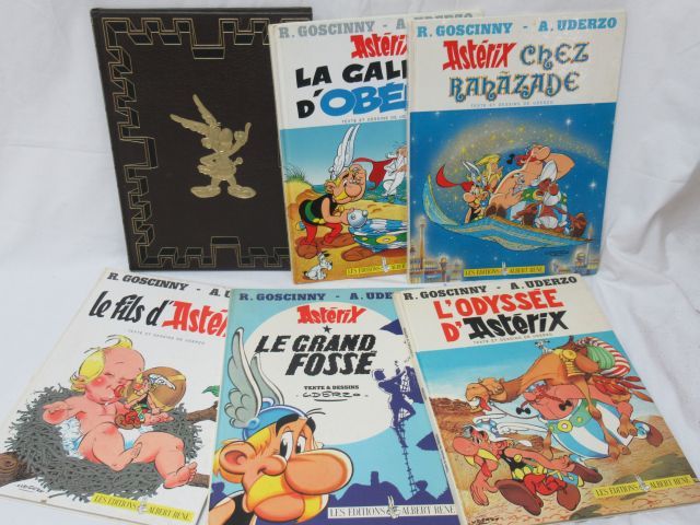Null Satz von 5 Asterix-Alben. Edition Albert René, um 1990. Die Abenteuer von A&hellip;