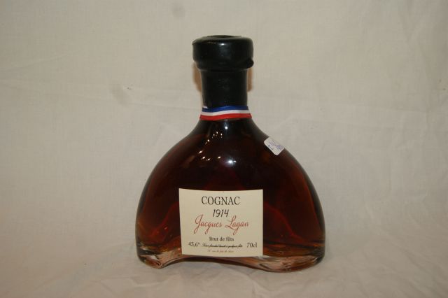 Null Flasche Cognac Jacques Lagan, Brut de fûts, 1914. 70 cl.