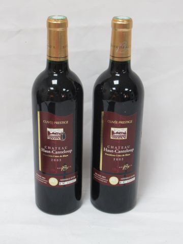 Null 2 botellas de Côtes de Blaye, Château Haut Canteloup, 2003