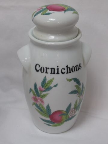 Null Porcellana di Parigi, vaso di cetrioli con decorazione di abbondanza, 23 cm&hellip;
