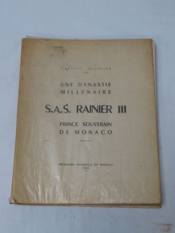 Null Gabriel OLLIVIER "Une dynastie millénaire : Rainier III". 1949
