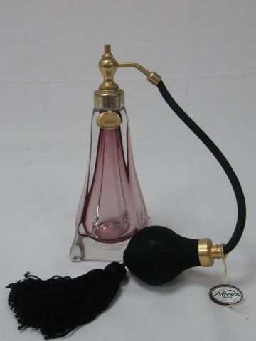 Null Metal and crystal vaporizer, with its pear. Height: 18 cm