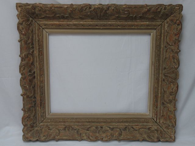 Null Carved wooden frame. 61 x 69 cm (37 x 45 cm)
