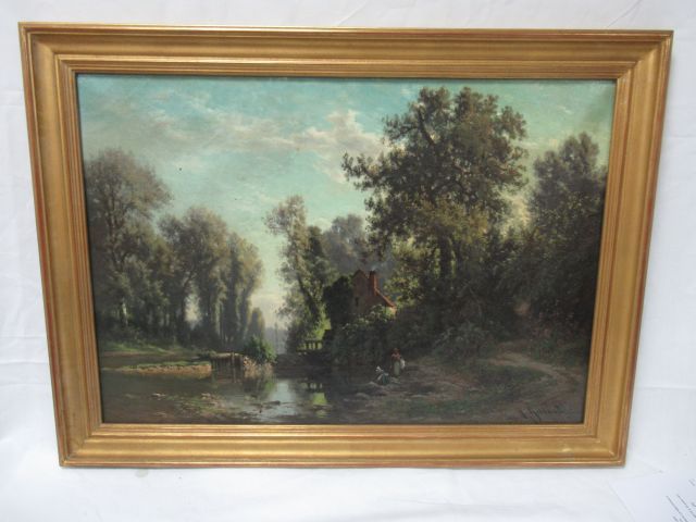 Null Alexandre GITTARD (1832-1904)

"Lanvandières"

Huile sur toile, SBD

50 x 7&hellip;