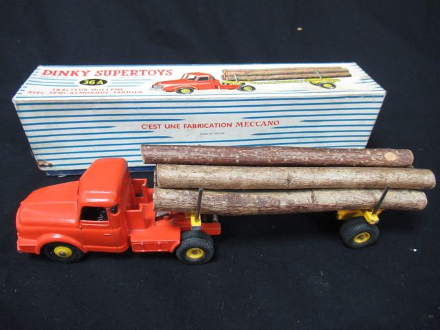 Null DINKY TOYS Tracteur Willeme et sa semi-remorque Fardier. Réf.: 36 A. (usure&hellip;