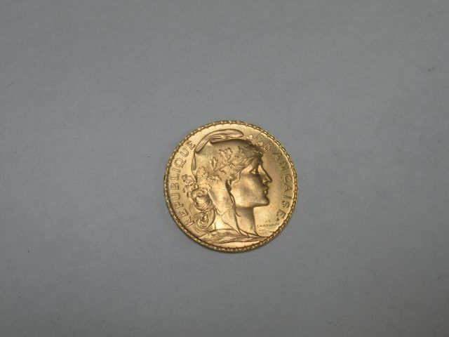 Null Pièce de 20 francs, Coq, 1910. Poids : 6,48 g

Frais acheteurs exceptionnel&hellip;