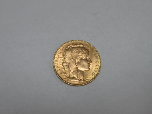 Null Pièce de 20 francs, Coq, 1910. Poids : 6,47 g

Frais acheteurs exceptionnel&hellip;