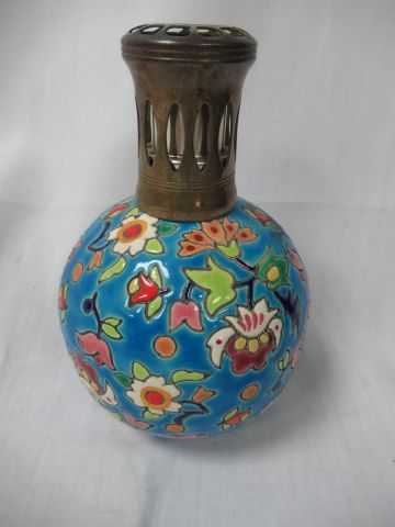 Null LONGWY Lampe berger en céramique émaillée. 15 cm
