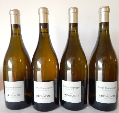 Null Lot de 4 bouteilles de Corton-Charlemagne Grand Cru Domaine Lorenzon : 3 de&hellip;