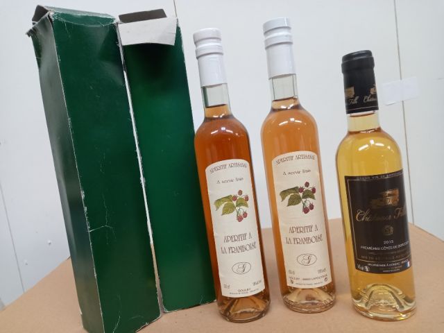 Null 2瓶Artisanal Raspberry Aperitif 500ml 18% vol和1瓶Liquoreux Château Filh 2015 &hellip;