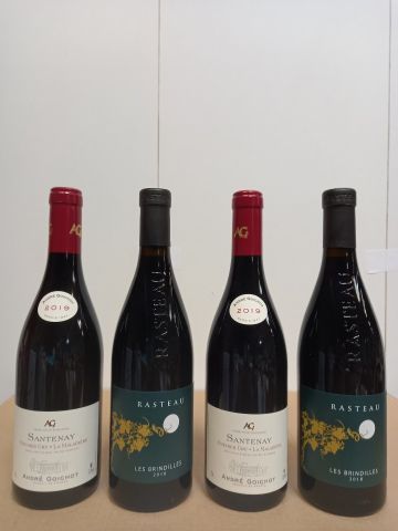 Null Lot of 4 bottles: 

2 Santenay 1er Cru La Maladière 2019 André Goichot

2 R&hellip;