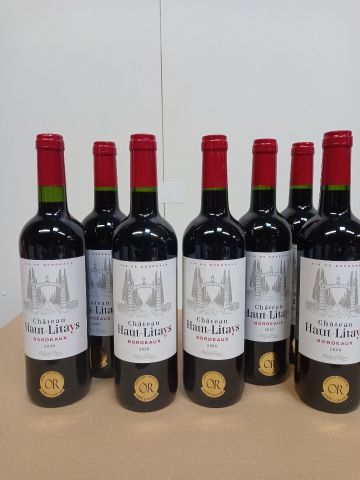 Null 7 Flaschen Château Haut Litays 2020 Bordeaux Goldmedaille