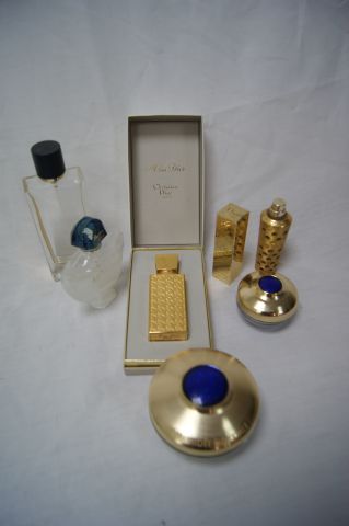 Null GUERLAIN 蔻兰系列包括金属化妆品盒、唇膏盒、喷雾盒....(空)。附带一个 "Miss Dior "喷雾盒（空的，可补充的，在其盒子里）。