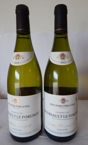 Null 2 bottles of Meursault 1er Cru " Le Poruzot " Bouchard Père Fils 2013