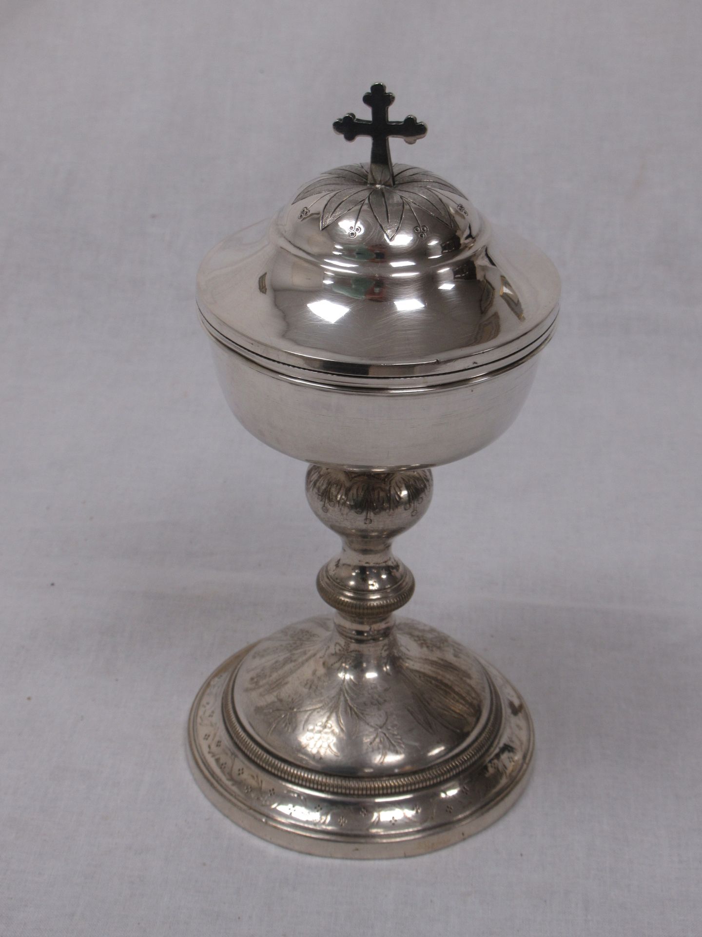 Null Small ciborium, the upper part in silver (First Cock), the foot in silver p&hellip;