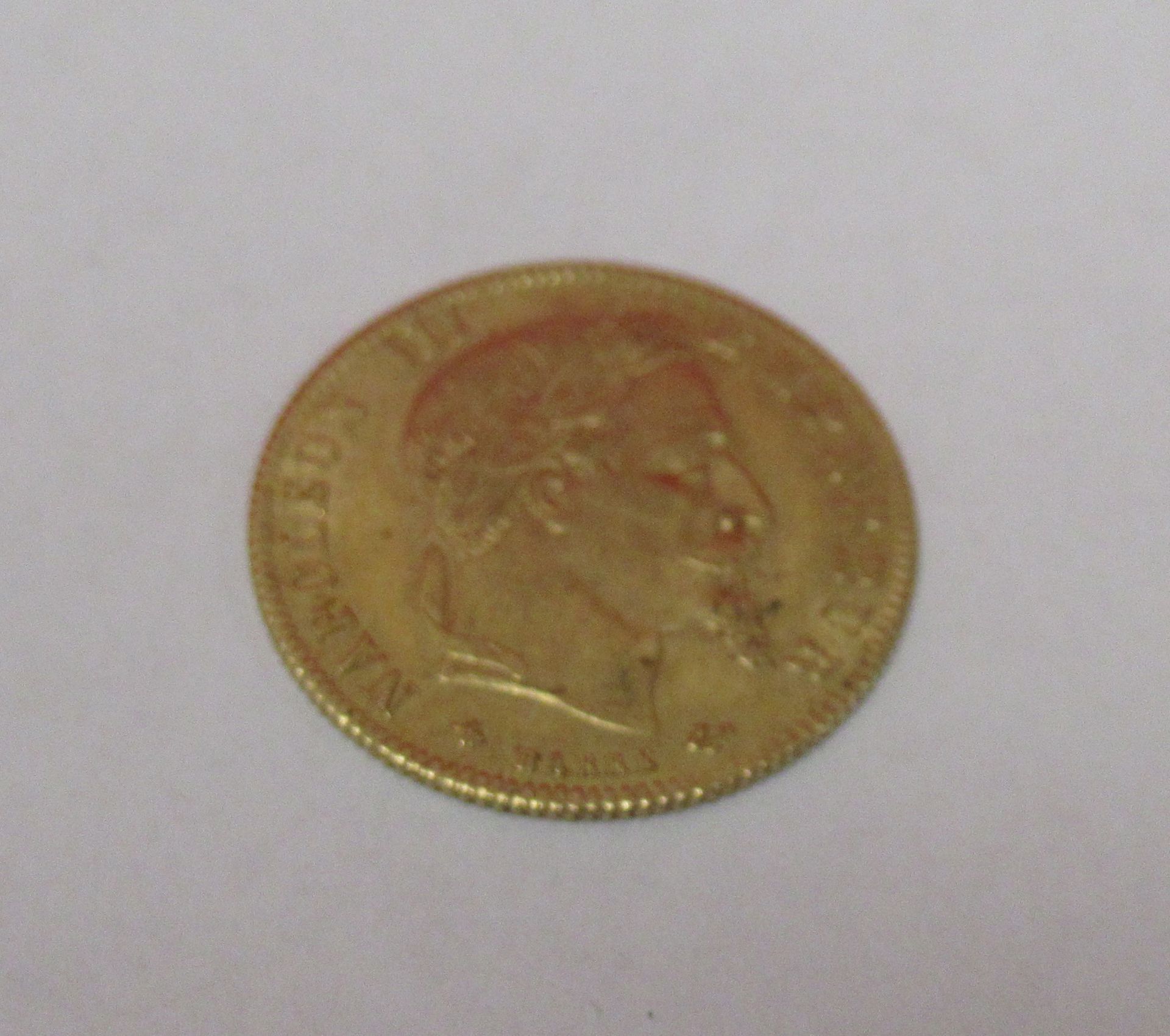 Null Pièce de 5 francs en or - 1866 (poids 1,62 grammes)