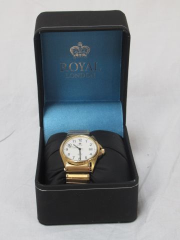 Null Reloj metálico de acero y oro de la marca ROYAL LONDON para hombre. Nuevo. &hellip;