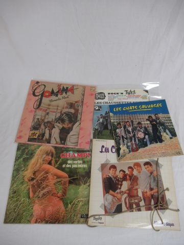 Null Lot of 5 - LPs including French rock band