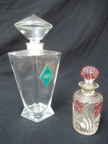 Null Set of 2 glass bottles, 13 and 20cm