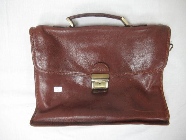 Null Brown leather towel (wear), 27x37cm