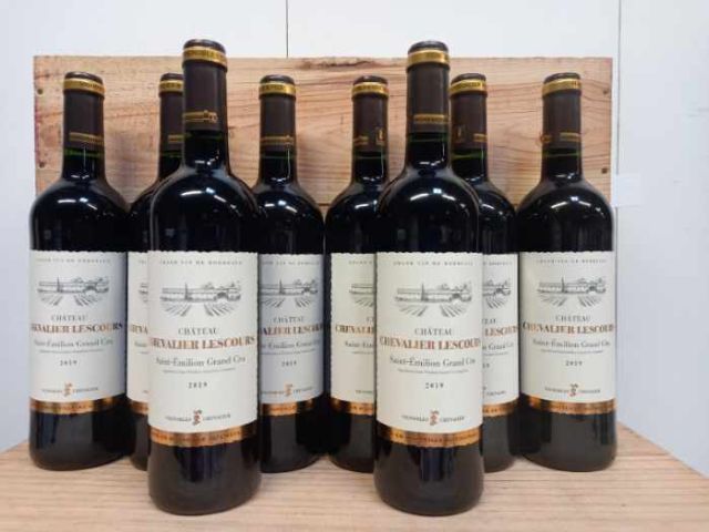 Null 8 bottiglie di Saint Emilion Grand Cru Château Lescours 2019 Grand Millésim&hellip;