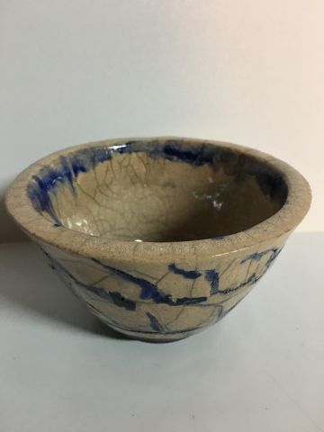Null JAPON Bol à thé en céramique Raku D12cm H7cm