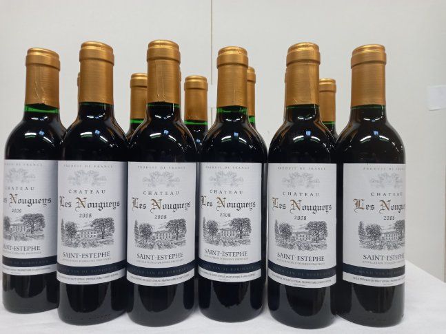 Null 12 half bottles of Saint Estèphe Château Les Nougueys 2008 (375cl) SCEA du &hellip;