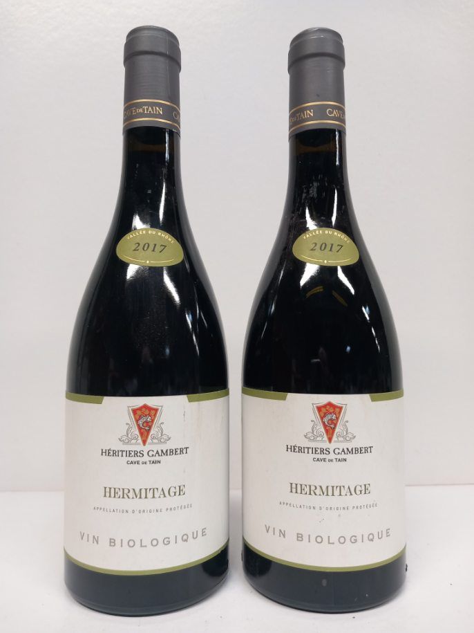 Null 2 bottles of Hermitage Rouge 2017 Héritiers Gambert from Organic Culture he&hellip;