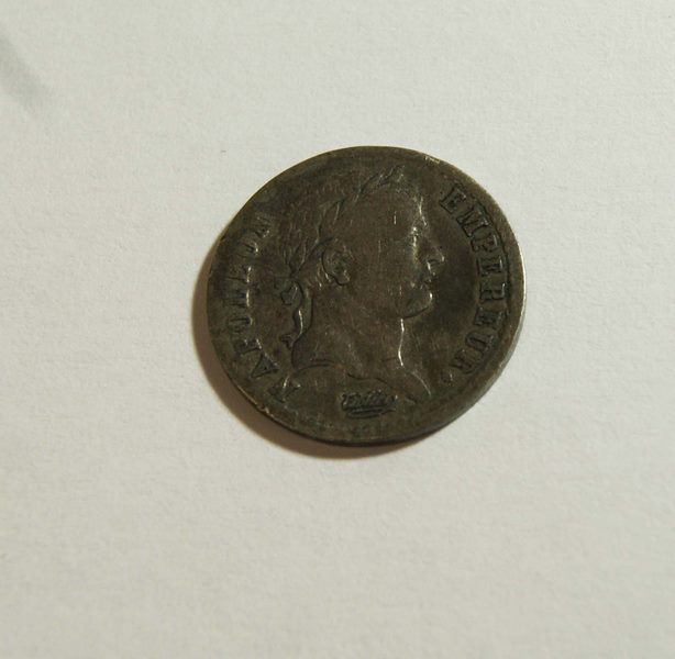 Null Demi-franc, Napoléon Ier, 1808. Poids : 2,42 g