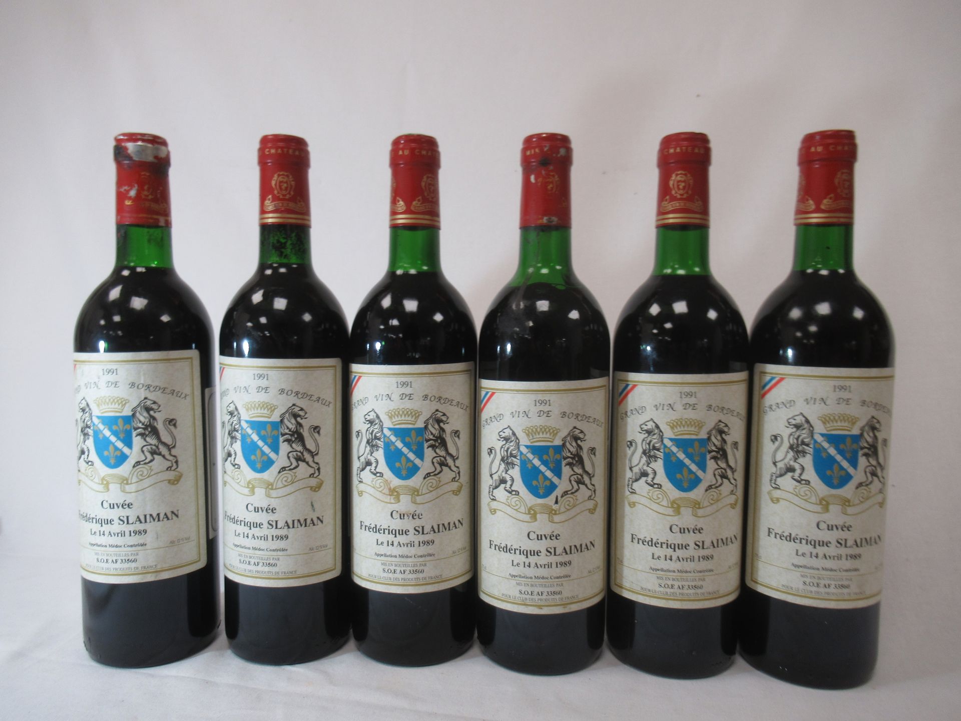 Null 6 bouteilles de Médoc, Château Haut Peyrillat, 1989