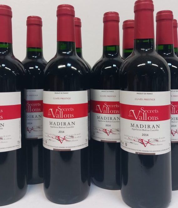 Null 10 bouteilles de Madiran Le Secret des Vallons La Cuvée Prestige AOC 2014