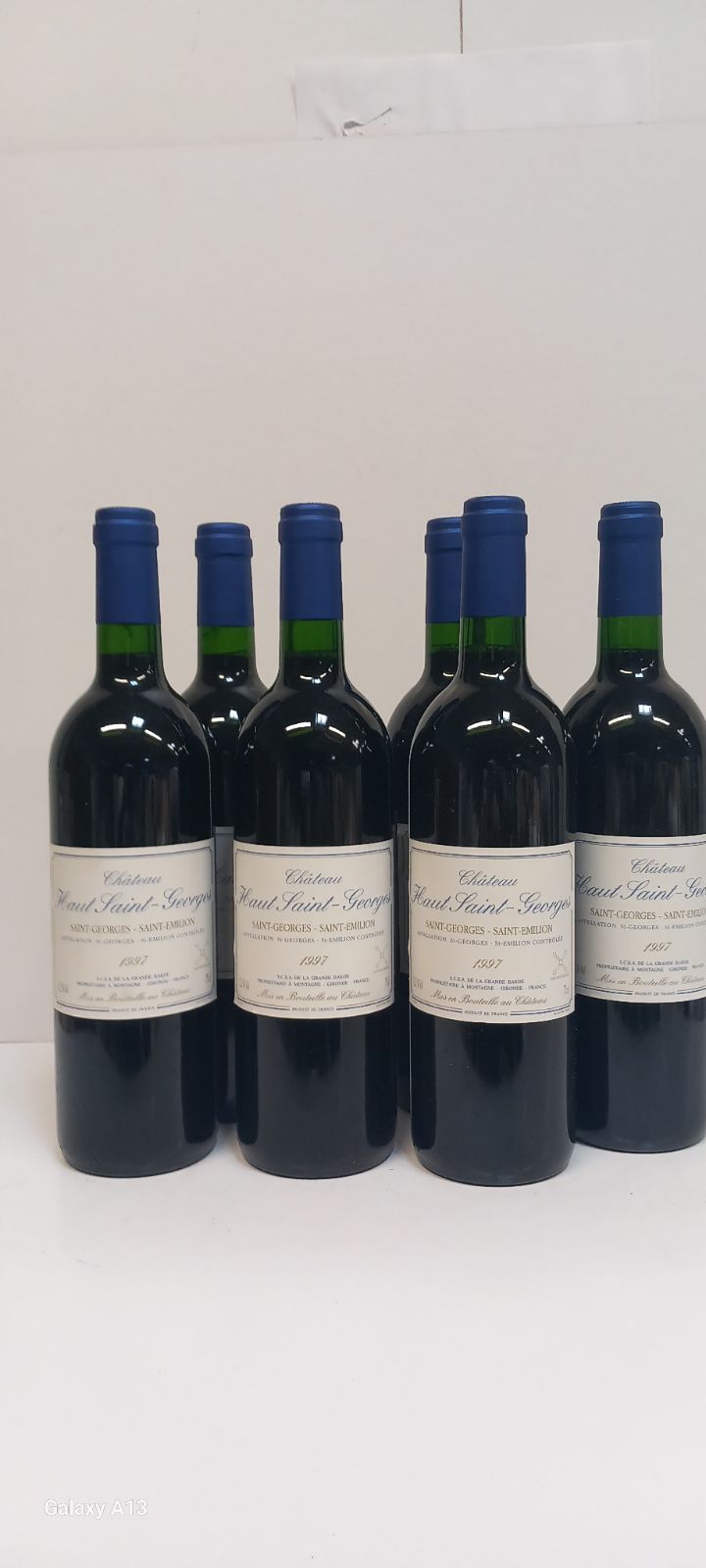 Null 6 bouteilles de Château Haut Saint Georges Saint Emilion 1997 Domaine de la&hellip;