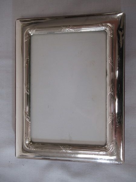 Null Small wood and silver photo frame, 16*12cm