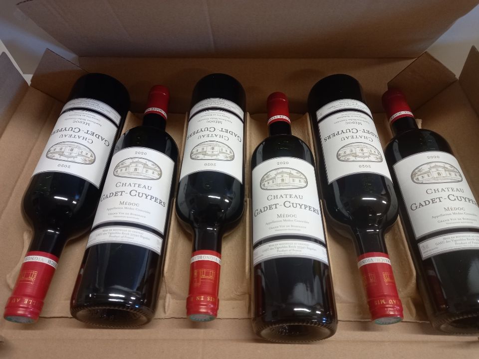 Null 6瓶Chateau Cadet-Cuypers 2020梅多克Vignobles Reich业主-采摘者限量版葡萄酒