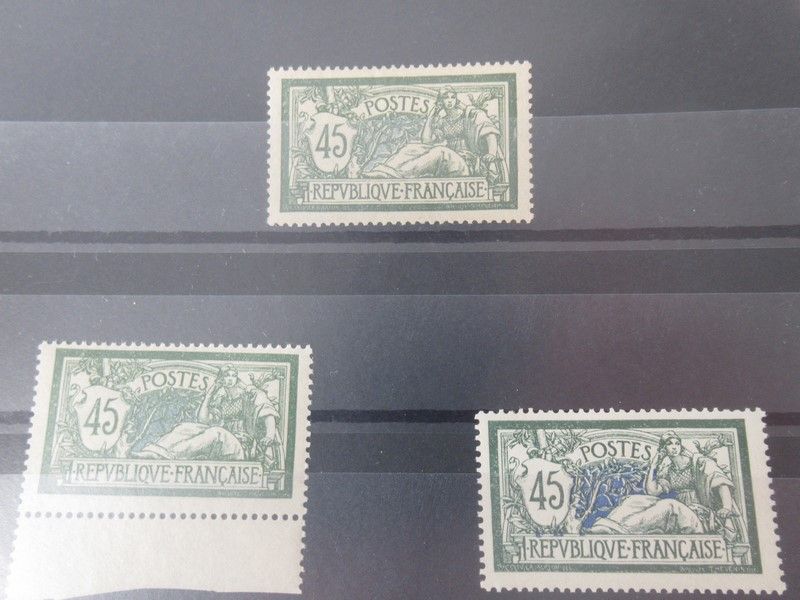 Null France Lot de trois timbres, numéro 143, neufs. Cote : 360 €