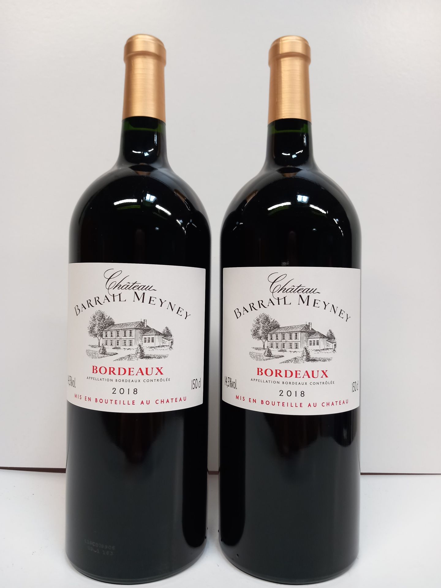 Null 2 Magnums (150cl) de Château Barrail Meyney Bordeaux 2018 du Domaine Patric&hellip;