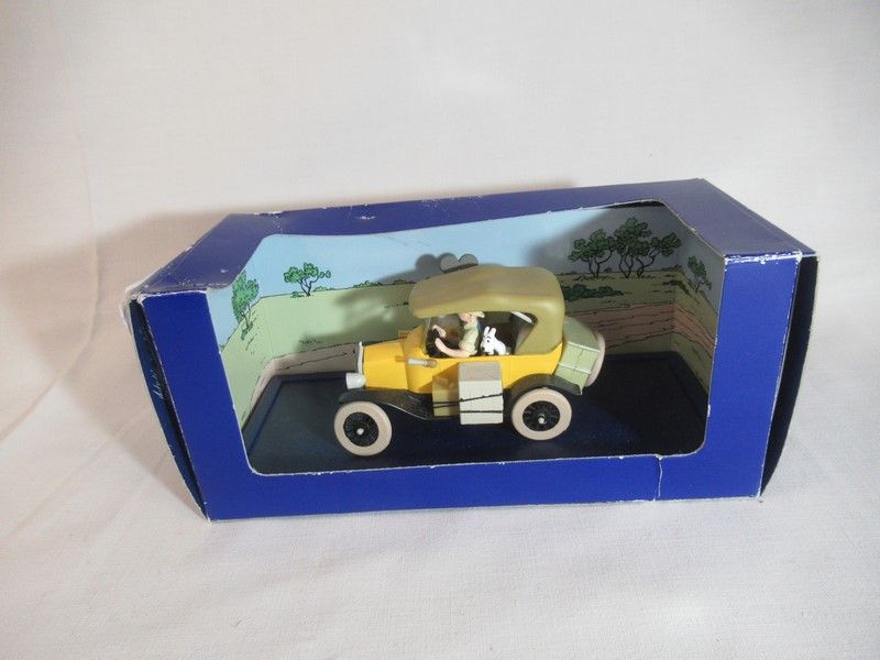 Null ATLAS/MOULINSART "La Ford T di Tintin in Congo". 1:43e. Nella sua scatola (&hellip;