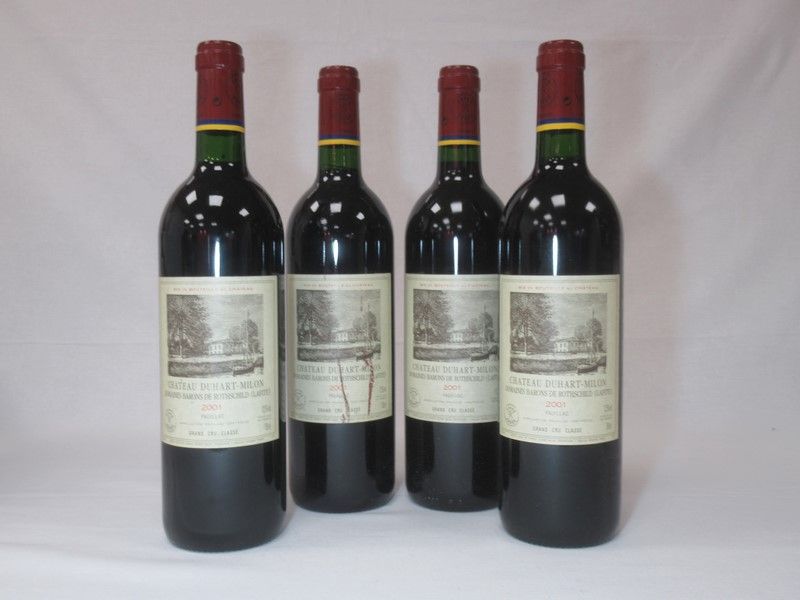 Null 4 bouteilles de Pauillac, Château Duhart-Milon, domaine Barons de Rothschil&hellip;