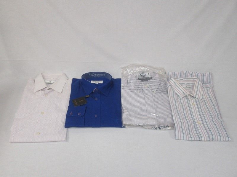 Null Lot de 4 chemises pour homme : 2 Pierre Balmain (S et 42), 1 Ralph Lauren, &hellip;