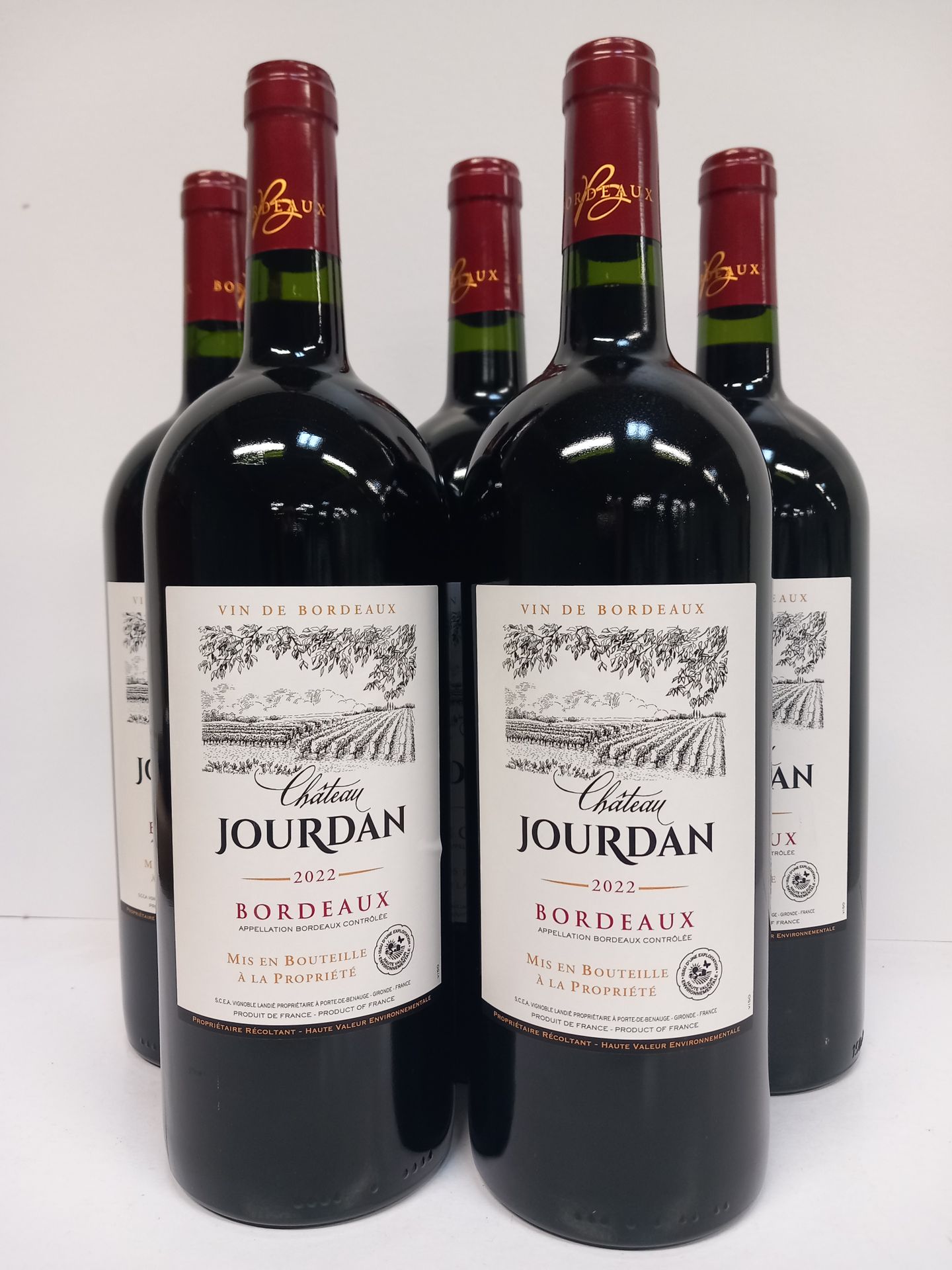 Null 5 Magnums de Château Jourdan 2022, Grand vin de Bordeaux AOP