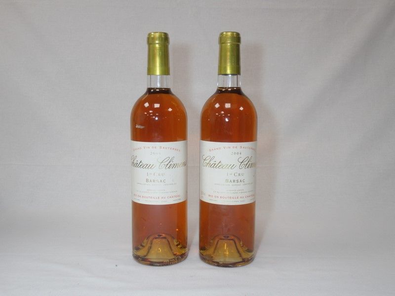 Null 2 bouteilles de Sauternes, Barsac, Premier Cru, Château Climens, 2004 (étiq&hellip;
