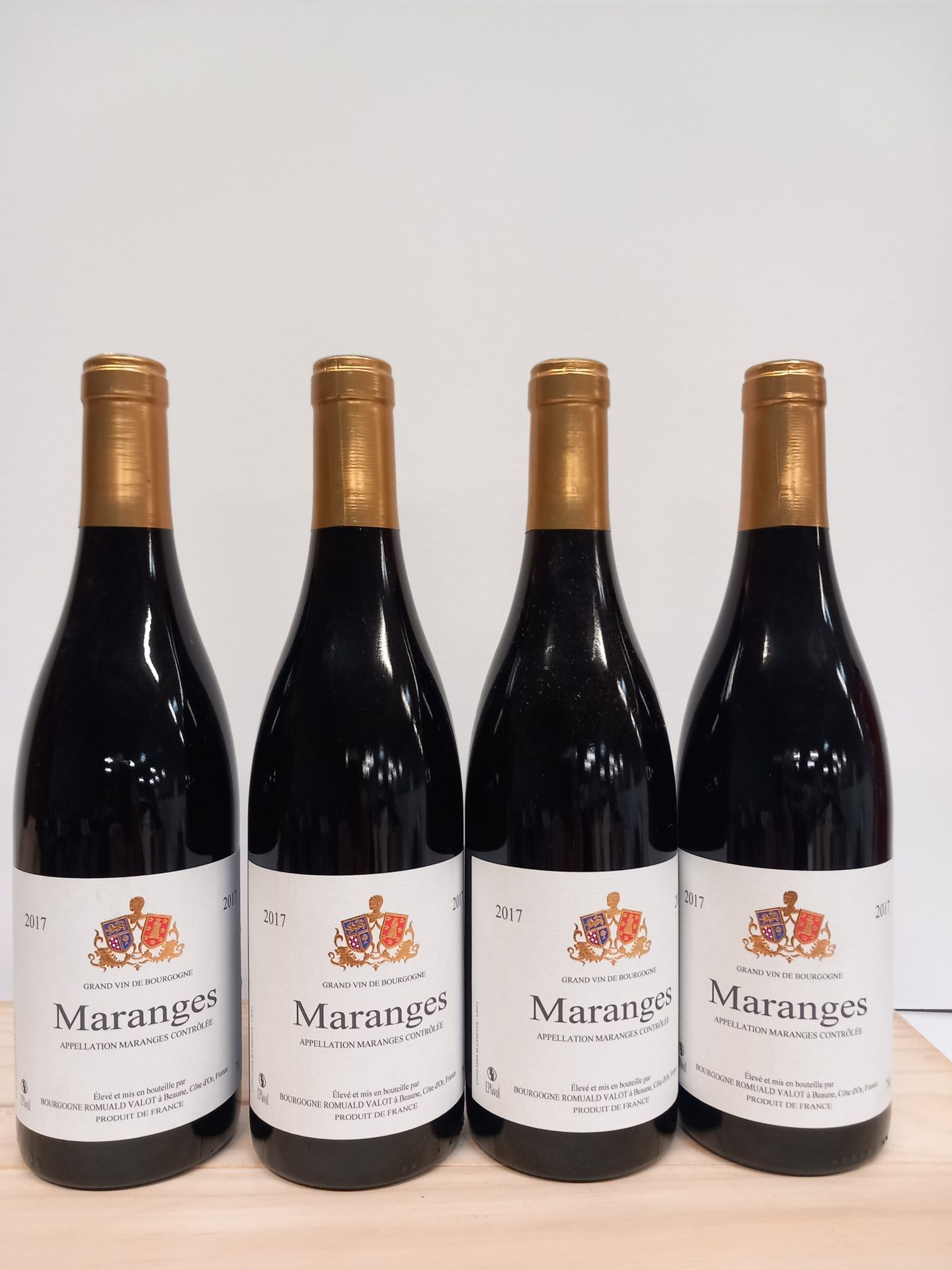 Null 4 Bouteilles de Maranges 2017 Romuald Valot Grand Vin de Bourgogne